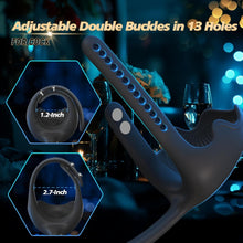 Load image into Gallery viewer, 3-in-1 Vibrating Testicle Taint Anal Stimulator with Adjustable Vibrating Cock Ring