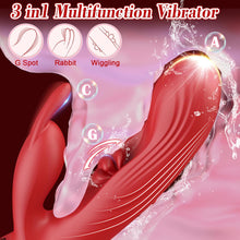 Load image into Gallery viewer, 3 In 1 Rabbit Flapping G Spot Vibrator