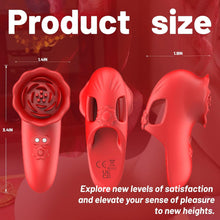 Load image into Gallery viewer, Rose Finger Vibrator G Spot Clitoral Stimulator for Couple Flirting