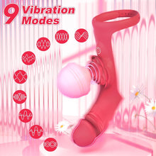 Load image into Gallery viewer, Rose Finger Vibrator 2 in 1 Finger Vibrator 9 Modes G - Spot Stimulation Waterproof