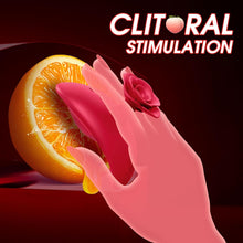 Load image into Gallery viewer, Rose Mini Bullet Finger Vibrators For Nipple Clitoral Stimulation