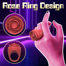 Load image into Gallery viewer, Rose Mini Vibrator Clitoral Nipple Stimulator for Couple flirting