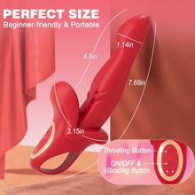 Load image into Gallery viewer, Alice 3 In 1 Thrusting Vibrating Rabbit G Spot Vibrator