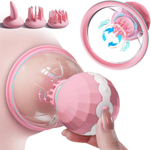 Load image into Gallery viewer, Nipple Rotation Vibrator Breast Suckers Massager for Women