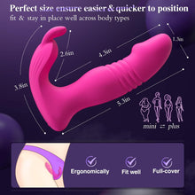 Load image into Gallery viewer, 3 In 1 Bunny Wearable Thrusting G Spot Vibrator App Remote Control
