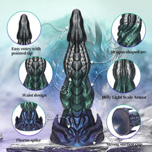 Load image into Gallery viewer, 8.46In Dragon Dildo Knot Monster Huge Anal Dildo with Suction Cup