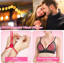 Load image into Gallery viewer, [Gift for Her] 6.33% Off - 9 - inch Thrusting Dildo &amp; APP-controlled Rose Nipple Clamp Vibrator