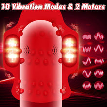 Load image into Gallery viewer, Mouth 360° Wrapped Penis Vibrator with LCD Display For Glans Training