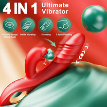 Load image into Gallery viewer, G Spot Vibrators Tongue Clitoral Stimulator Thrusting Dildo