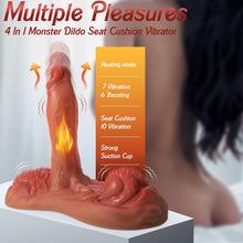 Load image into Gallery viewer, 4 in 1 Sit and Ride Monster Dildo Vibrator with Remote Control