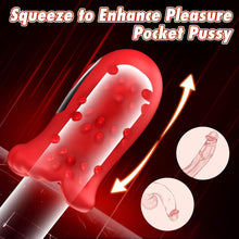 Load image into Gallery viewer, Mouth 360° Wrapped Penis Vibrator with LCD Display For Glans Training