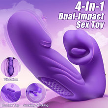 Load image into Gallery viewer, Rose Muncher Mouth Biting Tapping Ultimate Pleasure G Spot Vibrator