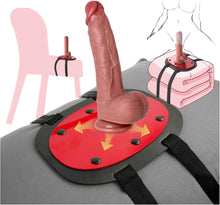Load image into Gallery viewer, Strap On Harness Dildo Holder for Chair Swing Pillow Sofa Cushion