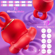 Load image into Gallery viewer, Big Mouth 2 In 1 Tongue Vibrator Clitoral Vibrator with 10 Tongue Licking Vibrating Modes