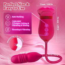 Load image into Gallery viewer, Big Mouth 5 In 1 Mouth Suction Clitoris Thrusting G-spot Vibrator