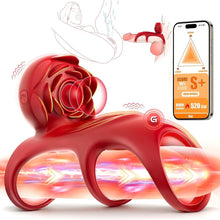 Load image into Gallery viewer, Vibrating Penis Ring Clitoral Vibratorwith 9 Vibration Modes App Remote Control