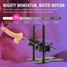 Load image into Gallery viewer, Automatic Sex Machine Gun Realistic Dildo 120W Powerful 360° Adjustable with 1 Remote Control