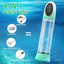 Load image into Gallery viewer, Penis Enlargement Extend Pump Water Massage Cup For Male Masturbation
