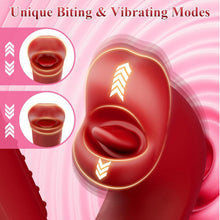 Load image into Gallery viewer, Pull Ring Rose Muncher Biting Tongue Flapping G Spot Vibrator
