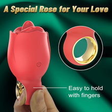 Load image into Gallery viewer, Rose Sex Toy with 360° Rotated Licking Tongue Mouth