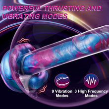 Load image into Gallery viewer, 9-inch Big Mouth Fantasy Dildo Vibrator with 3 Thrusting &amp; 7 Vibration &amp; Heating Modes
