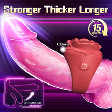 Load image into Gallery viewer, Rose Mini Vibrator Clitoral Nipple Stimulator for Couple flirting