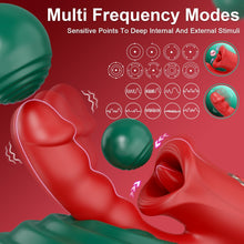 Load image into Gallery viewer, 5-in-1 Rose Muncher G Spot Realistic Dildo Vibrator APP control for Women Sex Toys