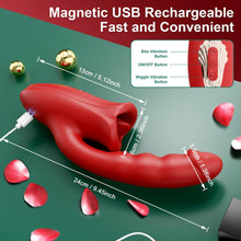 Load image into Gallery viewer, 5-in-1 Rose Muncher G Spot Realistic Dildo Vibrator APP control for Women Sex Toys