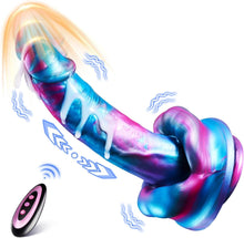Load image into Gallery viewer, 9-inch Big Mouth Fantasy Dildo Vibrator with 3 Thrusting &amp; 7 Vibration &amp; Heating Modes