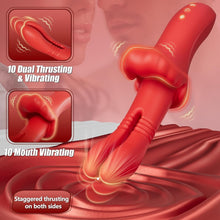 Load image into Gallery viewer, LipLuxe Mouth Clitoral Vibration Thrusting G Spot Vibrator