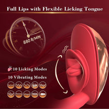 Load image into Gallery viewer, Flirting Vibrating Egg Dual Function Stimulation Vibration Licking Clitoral Big mouth
