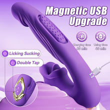 Load image into Gallery viewer, Rose Muncher Mouth Biting Tapping Ultimate Pleasure G Spot Vibrator