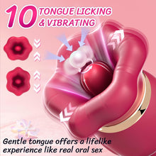 Load image into Gallery viewer, Big Mouth rotating tongue suction Vibrator G Spot Dildo Sex Toys for Women