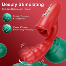 Load image into Gallery viewer, 5-in-1 Rose Muncher G Spot Realistic Dildo Vibrator APP control for Women Sex Toys