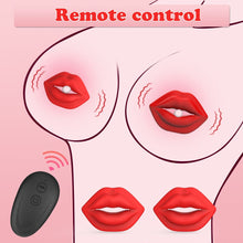 Load image into Gallery viewer, MizzZee Wireless Red Lip Nipple Clamp vibrator With Remote Control Control
