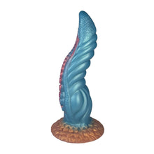 Load image into Gallery viewer, Ocean Blue Octopus Tentacle Silicone Anal Dilator Fantasy Dildo