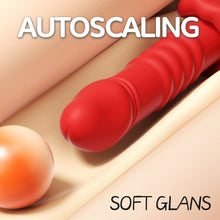 Load image into Gallery viewer, MizzZee Silicone Soft Big Mouth Telescopic Stick Massage Vibrator