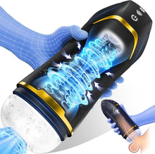 Load image into Gallery viewer, Auto 5 Sucking 10 Vibrating Male Masturbator Sex Toy