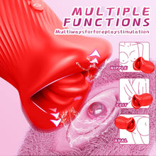 Load image into Gallery viewer, Omysky Rose Muncher - Mouth Biting Tongue Licker Clitoral Vibrator