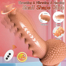 Load image into Gallery viewer, 9.06in Thrusting Monster Snail Dildo Vibrator with 3 Thrusting &amp; 9 Vibrating Modes
