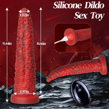 Load image into Gallery viewer, 9.5-inch Realistic Monster Tongue Thrusting Dildo Vibrator With Remote Control