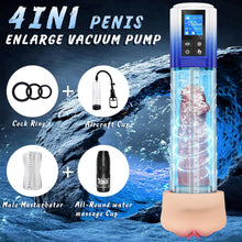 Load image into Gallery viewer, 4 In 1 Penis Enlargement Extend Pump Masturbator With Mini Pocket Pussy