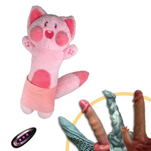 Load image into Gallery viewer, Plush Dildo Machine Thrusting Licking Dildo Machine Sex Toy With Remote Control