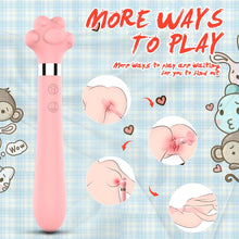 Load image into Gallery viewer, Cute Cat Paw 7 Flapping Clitoral G Spot Vibrator
