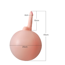 Load image into Gallery viewer, Bouncy Inflatable Sex Ball with Remote Control Vibrating Realistic Dildo