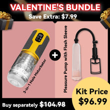 Load image into Gallery viewer, [Gift for Him] Save $7.99 - 3 - in - 1 Male Msturbator &amp; Pleasure Pump