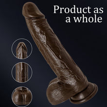 Load image into Gallery viewer, 8.6-In Vibrating Thrusting Swing Thick Long Lifelike Dildo With Remote Control