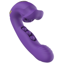 Load image into Gallery viewer, Rose Muncher Clitoris Biting Rolling Ball G Spot Vibrator
