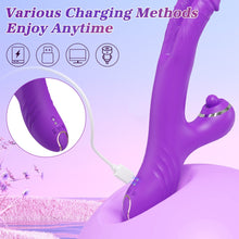 Load image into Gallery viewer, 3 In 1 Clitoris Tapping Wiggling G Spot Dildo Vibrator