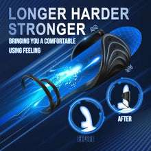 Load image into Gallery viewer, App Wireless Control Cock Ring Adjustable Vibrator Male Penis Trainer